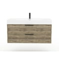 thumbnail image 3 of Cutler Kitchen And Bath Fv 42 Savoy 42" Wall Mounted Single Basin Vanity Set - Silk, 3 of 7