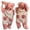 #03 Pink, variant on Cute Cartoon Pajamas for Women Men Pig Onesie Adult Coral Fleece Plush Sleepwear Warm Loungewear with 3D Ears Piggy Pink M