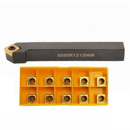 

SSSCR1212H09 12*100mm Lathe Turn Tool Holder+SCMT09T308 SCMT32.52 carbide Insert