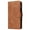 Brown, variant on iPhone XS Wallet Case, iPhone X Case,Dteck Soft Leather Zipper Wallet Case Magnetic Buckle Horizontal Flip Cover with 5 Card Slots/Photo Pocks For Apple iPhone XS/X 5.8 inch 2018, Brown