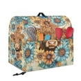 thumbnail image 5 of TSOVTHRID Boho Mandala Print Mixer Cover Highland Cattle Pattern Kitchen Aid Mixer Assecories with Storage Pockets Small Appliance Covers Reusable Dust Cover Compatible with Kitchenaid Mixer,L, 5 of 7