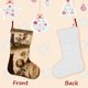 thumbnail image 3 of El Señor de los Anillos Tema: Calcetines de Navidad, fino lino blanco para colgar en escaleras y chimenea, decoración navideña para el hogar, regalo de Navidad.54cm×38cm, 3 of 5