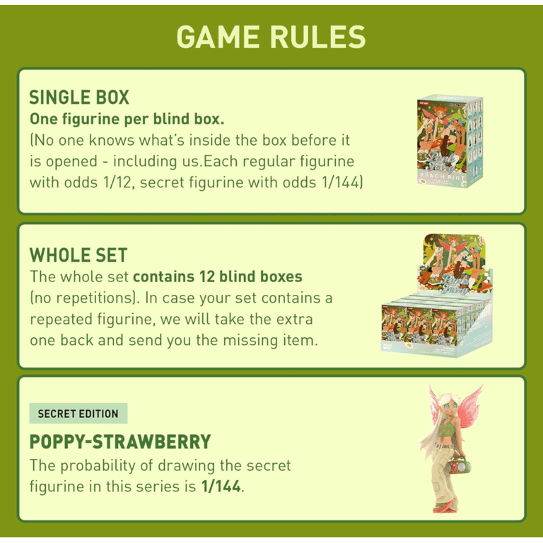 Peach Riot new punk fairy series figure model, blind box figure