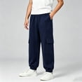 thumbnail image 2 of LckLvx Boys Cargo Pants Elastic Waist Jogger Pants with Multi Pockets School Daily Sweatpants, 2 of 7