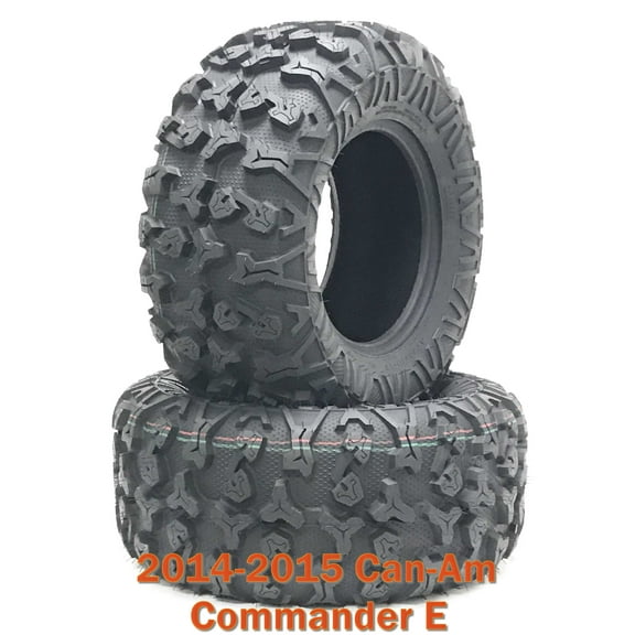 14-15 Can-Am Commander E ATV Rear Tire Set 27x11R14 8PR Radial