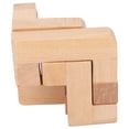 thumbnail image 2 of Brain Puzzle Teaser, Lightweight Puzzle Lock Toy Improve Thinking Way Composite Wood Educational  For Office, 2 of 8