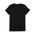 thumbnail image 3 of 1pc Women'S Casual Crew Neck T-Shirt, 2024 Summer Collection, Vintage Butterfly Print, Asymmetrical Design, Polyester Knit Fabric with Medium Stretch, Geometric Pattern Short Sleeve Tee, 3 of 5