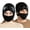 Black, variant on 3-in-1 Unisex Knitted Goggles Beanie with Built-in Goggles and Detachable Mask, Thermal Beanie for Skiing and Outdoor Cold Weather Activities