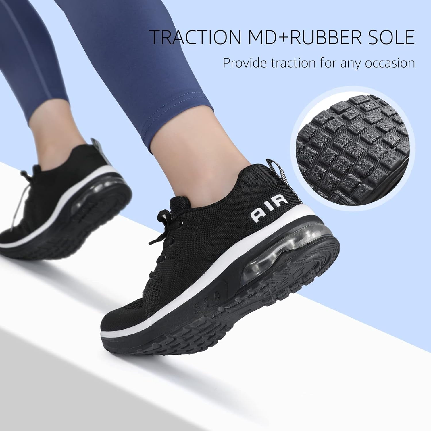 Women's Running Shoes Lightweight Anti Slip Walking Tennis Shoes Athletic Workout Gym Cross Training Sneakers
