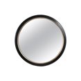 thumbnail image 1 of Benjara BM219661 Circular Wall Mirror with Metal Frame & Golden Inner Edges, Black, 1 of 1