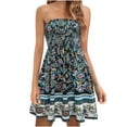 thumbnail image 1 of Dvkptbk Women's Summer Dresses 2024 Mode Boho Floral Robe de Plage Sans Bretelles Maxi Robe Grande Taille Tube Top Longue Jupe Robe de Plage, 1 of 6
