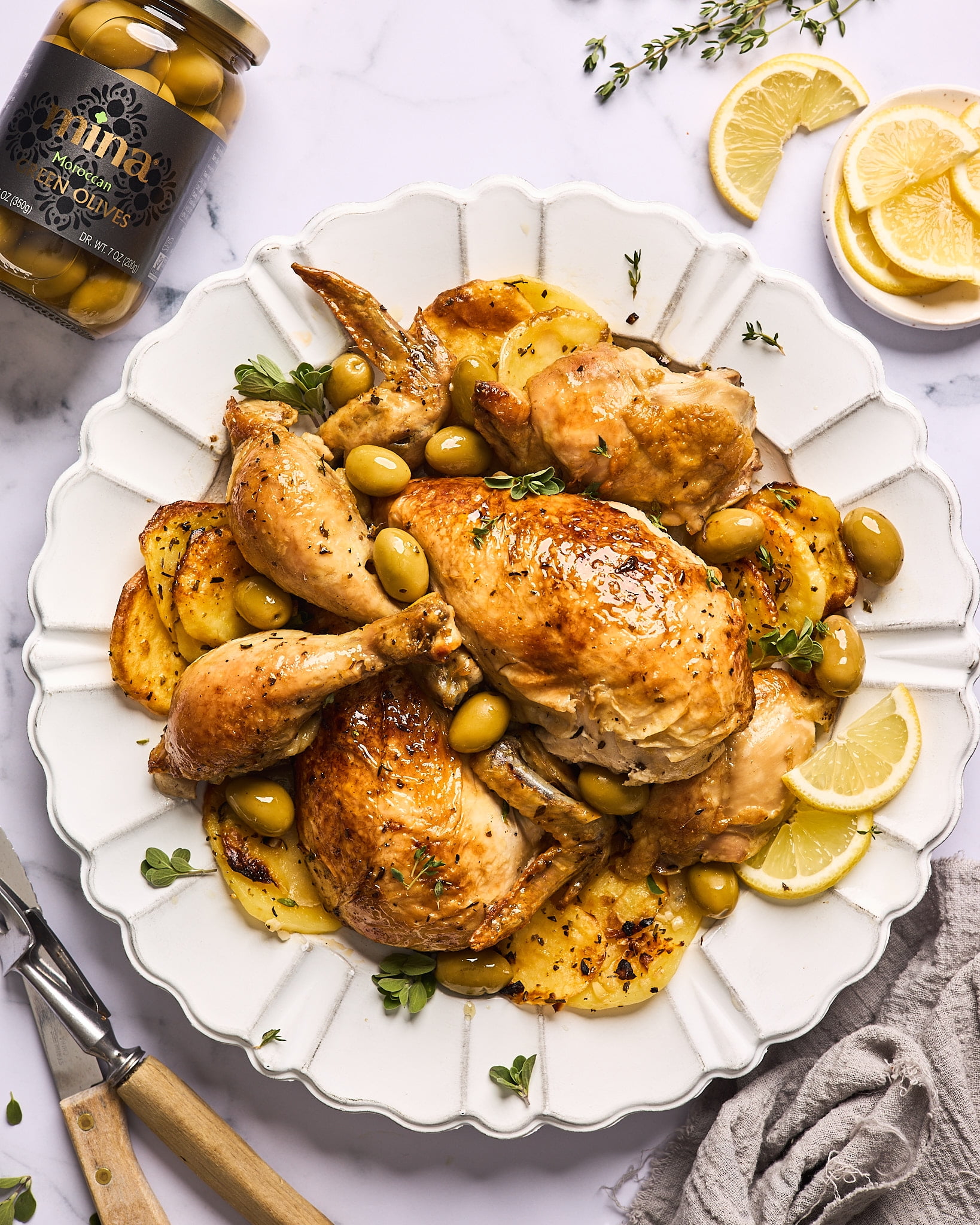(2 pack) Mina, Green Olives, 12.5oz