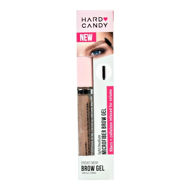 Hard Candy Brows Now! Micro Fiber Brow Gel, Light/Medium