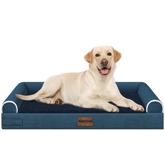 Cama Ortopédica Grande para Perros NANUYA con Funda Impermeable y Extraíble