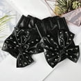 thumbnail image 4 of Elegant Women Half Finger Gloves with Rivets And Bowknot Punk Hand Gloves For Fashion Formal Event and Dance Parties, 4 of 8
