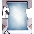 thumbnail image 2 of GreenDecor 5x7ft Photography Backdrop Abstract Light Blue Background White Center Blue Border Design Grunge Vintage Texture Elegant Distressed Wall Paint Personal Portrait Photo Studio Prop, 2 of 4