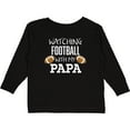 thumbnail image 3 of Inktastic Watching Football with my Papa Boys or Girls Long Sleeve Toddler T-Shirt, 3 of 5
