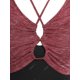 thumbnail image 4 of Conjunto de Camiseta Acanalado de Talla Extra Rosegal Vestidos casuales de talla grande, 4 of 5