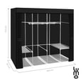 thumbnail image 2 of Ropero Closet Jumbo de Metal LUMO Con Cierre 165 cm Negro, 2 of 7