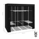 thumbnail image 2 of Ropero Closet Jumbo de Metal LUMO Con Cierre 165 cm Negro, 2 of 7