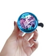 thumbnail image 5 of WIRESTER Bicycle Bell Blue Aluminum Alloy Mini Bike Bell With Ring Horn Accessories for Adults Men Women Kids Girls and Boys - Purple Mixed Oil Paint, 5 of 7