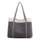thumbnail image 1 of Bolso de mano para mujer, bolso de hombro, bolso grande informal de lona, 1 of 5