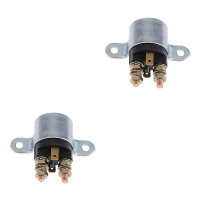 Decodeary Reliable Car Relay With High Cranking Power Easy To Install And Fitment Black 75mm*60mm 2Set