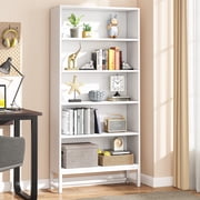 Tribesigns 70.8 in Large Tall Bookcase and Bookshelf, White
