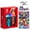 Neon Red & Blue Edition, variant on Nintendo Switch OLED White Edition Bundle with Mario Kart 8 Deluxe Game + MightySkins Custom Console and Controller Skin Voucher - Japan Import with US Plug