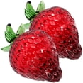 thumbnail image 4 of 4 Pcs Crystal Strawberry Gift Home Accents Decor Combination Ornaments Desk Topper Office, 4 of 6