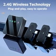 thumbnail image 2 of Micrófono de Solapa Inalámbrico Profesional con Reducción de Ruido, Función de Silenciamiento de Grabación, Micrófono Portátil para Teléfono Inteligente, A, 2 of 5