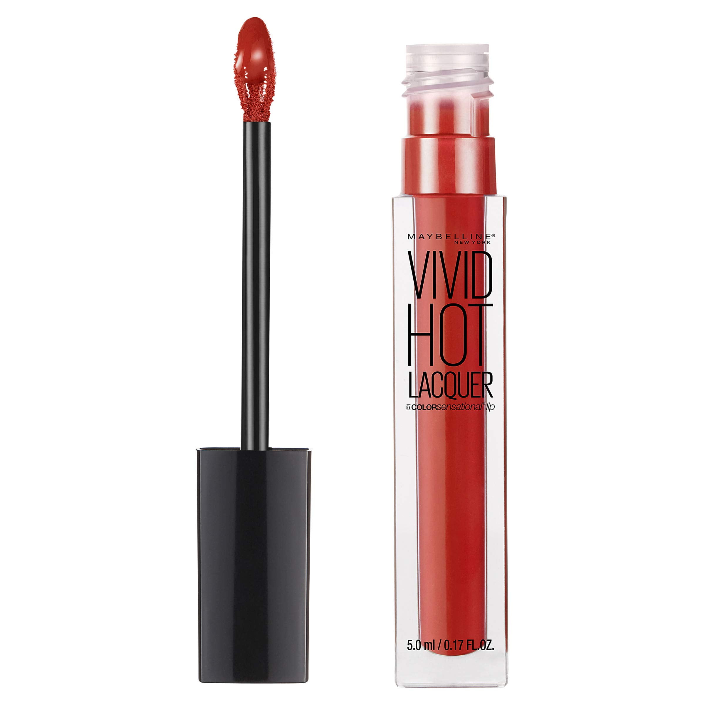 2 PACK Maybelline New York Color Sensational Vivid Hot Lacquer Lip Gloss, (70) So Hot