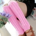 thumbnail image 3 of IDALL Socks for Women,Crew Socks Fashion Women Winter Warm Leg Warmers Knitted Crochet Long Socks Ankle Socks,No Show Socks Pink, 3 of 7