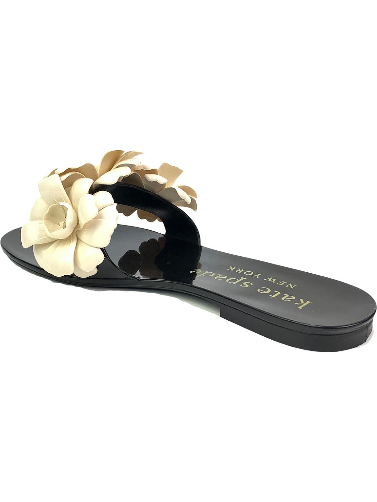 KATE SPADE NEW YORK Womens Black 3-D Floral Embellished Jaylee