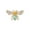 Green, variant on Eosunjian Lady Brooch Bee Shape Rhinestone Decor Anti-slip Shoulder Bag Suit Coat Collar Hat Scarf Decoration Clothes Pin Party Prom Bride Wedding Garment Jewelry Blue