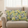 thumbnail image 2 of Yellow Cashew Flower Outdoor Waterproof Pillow Covers, Retro Ethnic Abstract Country Decorative Rectangle Throw Pillowcase Sofa Cushion Sham for Patio/Couch/Chair, 20"x12" 2 Pack, 2 of 8