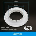 thumbnail image 1 of MYG Cover Rosettes Cover Rosette Cable Entry Cable Passage 40-80mm Hole Cover, 1 of 7
