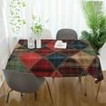 thumbnail image 3 of Yayeee Tablecloths 54" x 72" Rectangle Wrinkle Resistant Party Table Cover, Dark Tartan Pattern, 3 of 8