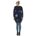 thumbnail image 5 of White Mark Women's Long Sleeve Star Hooded Cardigan, 5 of 7