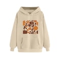 thumbnail image 5 of Mifsaly Thanksgiving Hoodie for Women Vintage Pumpkin Fall Graphic Pullover Sweatshirt with Pocket Long Sleeve Casual Autumn Clothes Khaki,S, 5 of 5