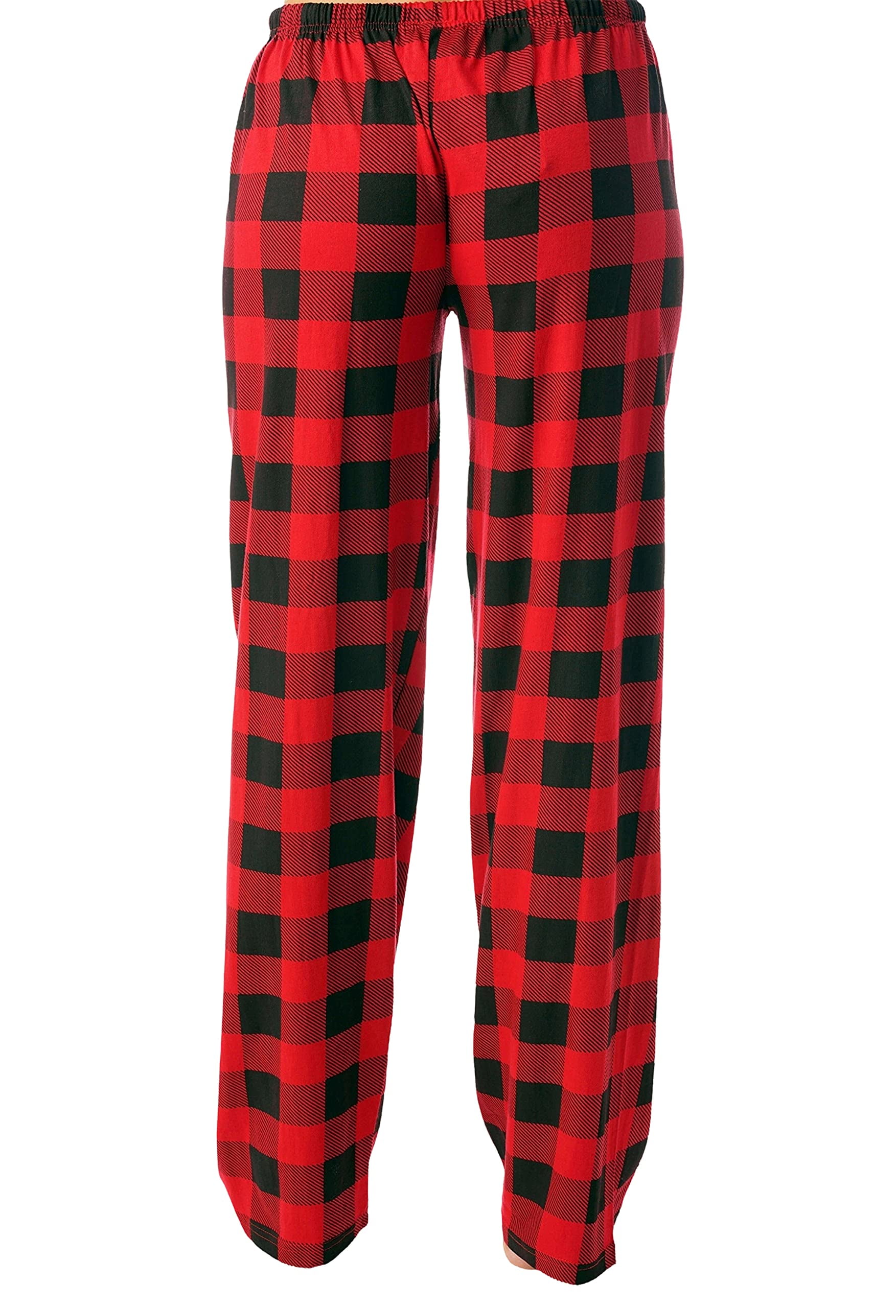 Just Love Buffalo Plaid Pajama Sleepwear (Red Black Plaid, 2X) - Walmart.com