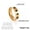 Gold, variant on Dog Paw Print Cute Rings Stainless Steel Finger Couple Rings Jewelry Gift