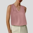 thumbnail image 2 of Women's Summer V Neck Sleeveless T-Shirt Casual Loose Fit Comfortable Breathable Top for Everyday Wear and Outdoor Activities, 2 of 2