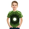 thumbnail image 2 of shoper Boys T Shirts Size 6 Graphic Print Round Neck Short Sleeve Shirt Loose Blouse Tops Boys' Tops, Tees & Shirts Green 160, 2 of 3