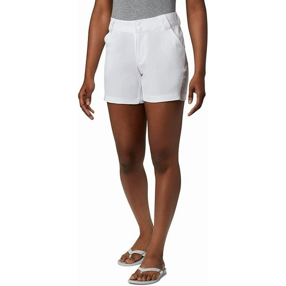 Columbia Womens Coral Point Iii Shorts White 16 Plus Short