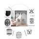 thumbnail image 2 of Xiao Hua 2 cortinas de macramé con encaje para puertas, separador de ambientes, estilo hippie, para puertas, armarios, dormitorios, puertas, decoraciones, 99 x 199 cm, color blanco., 2 of 4