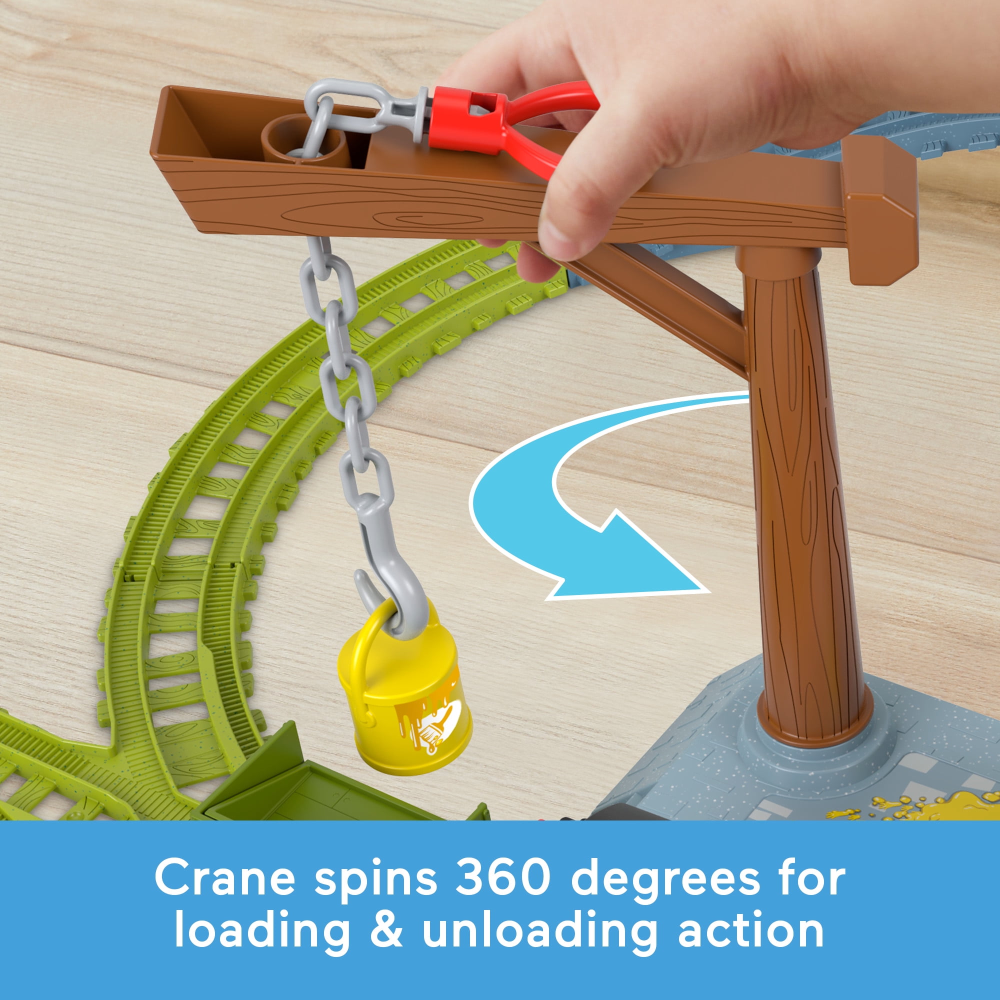 Thomas & Friends Paint Delivery Motorized Train and Track Playset for Preschool Kids