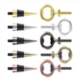 thumbnail image 4 of 10 Piezas Abrebotellas de Metal y TapóN de Vino, Juego de Insertos de Abridor de Planas de Acero Inoxidable en Blanco Hardware Abrebotellas de Cerveza, 4 of 10