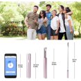 thumbnail image 3 of IBAOLE Selfie Stick Bluetooth, Lightweight Aluminum All in One Extendable Mini Selfie Sticks Compact Design for iPhone 12 11 11 Pro 11 Pro Max X XR XS MAX 8 7 6 Plus, Samsung S10 S9 S8 (Black) pink, 3 of 7