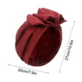 thumbnail image 3 of Retro Turban, Head Wrap Scarf, Women's Cotton Headband for Hair Styling, Soft Stretch Hijab for Daily Wear, Braids, and Sleep, 3 of 6
